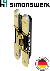 Повністю прихована дверна петля Tectus 340 3D (80кг)