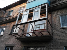 Балкон в Кривому Розі. Під ключ. Французький балкон. Обшивка