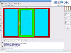 Вікно "КВЕ Еліт-Оптіма" 3 створчатое