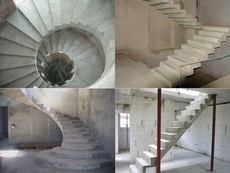 Бетонні монолітні, залізобетонні сходи будь-якої складності