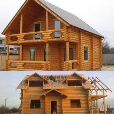 Будівництво дерев'яних будинків та реалізація будівельних ма