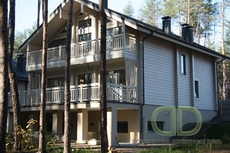 Дерев'яні будинки з клеєного бруса.