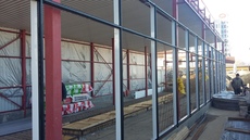 Офісні перегородки та вхідні двері з алюмінію