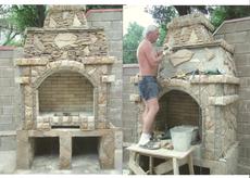 Облицювальні роботи природним каменем-пісковиком