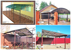 Навіси металеві, з полікарбонату.