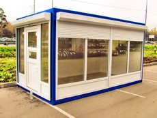 Двері вхідні металопластикові для кіосків, павільйонів