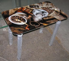 Скляний стіл з фотодруком від виробника