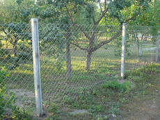 Виконуємо встановлення огорож з сітки рабиці