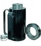 Домкрат гідравлічний з маслостанцій з фіксуючою гайкою