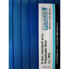 Стільниковий полікарбонат Polygal PolyShade Blue (Ізраїль) 1