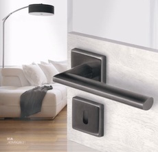 Італійські ручки для міжкімнатних дверей і вікон Satin Black