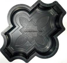 Форми для тротуарної плитки Конюшина візерунковий 4,5 см