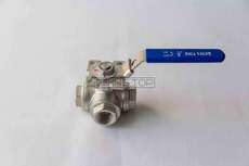 Кран нержавіючий 3-х ходовий T / L - порт Ду 32 AISI 304