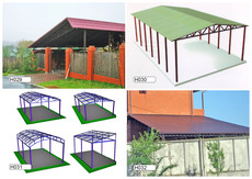 Навіси арочні, прямі, консольні