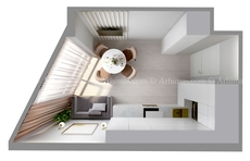 Дизайн інтер'єру мінімалізм Київ Архімас