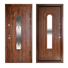 Вхідні двері зі склом та ковкою в Україні