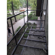 Розширення балкона з виносом по плиті до 30 см