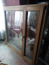 2 Вікна б / у 1460Х1460 дерев'яні