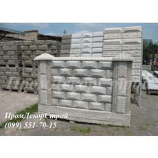 Блоки бетонні парканні декоративні в Одесі
