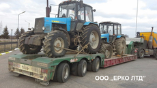 Негабаритні перевезення по тралу – Перевезення екскаватора