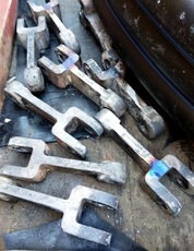 Звено конвеєра — ланки конвеєра литі металеві, інші виливки