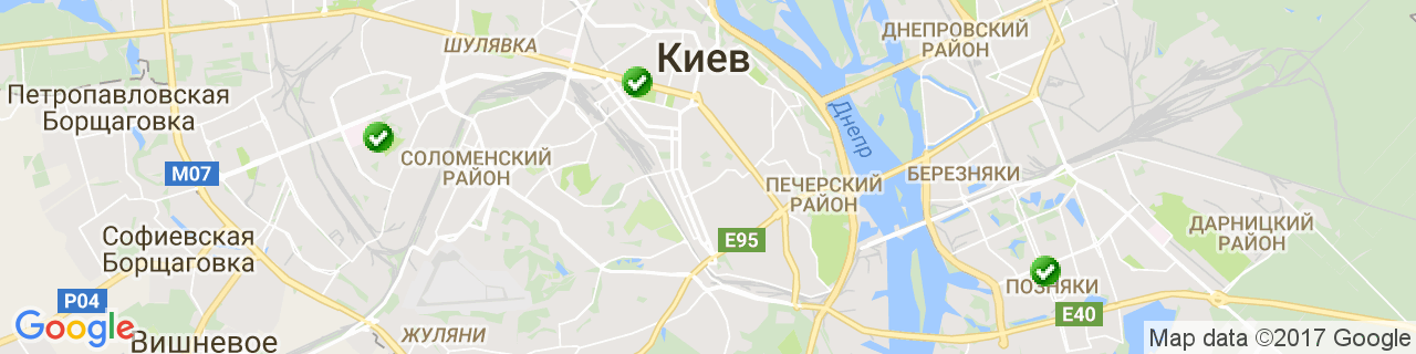 Карта об'єктів компанії Новый Потолок Карта об'єктів компанії Новый Потолок