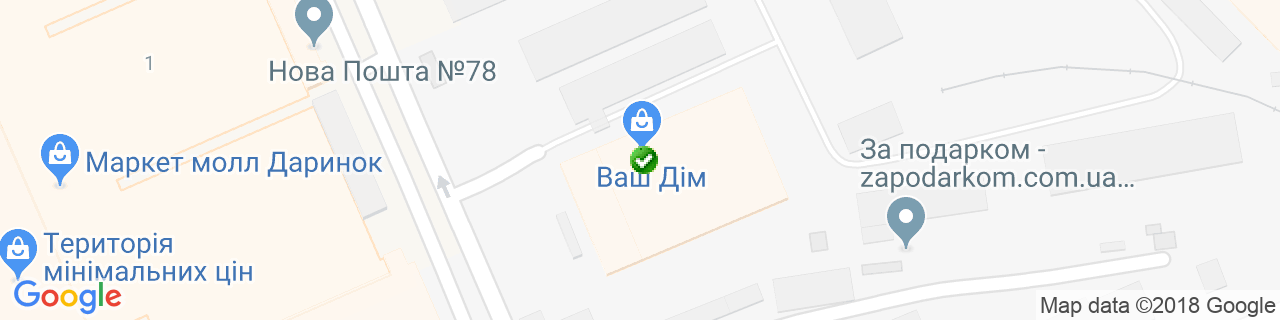 Карта об'єктів компанії SonataMobel