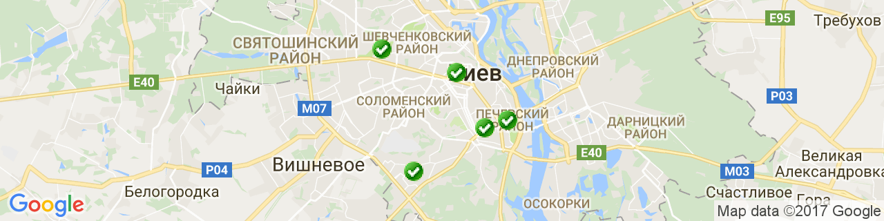 Карта об'єктів компанії Штрайф Баулогістік Україна